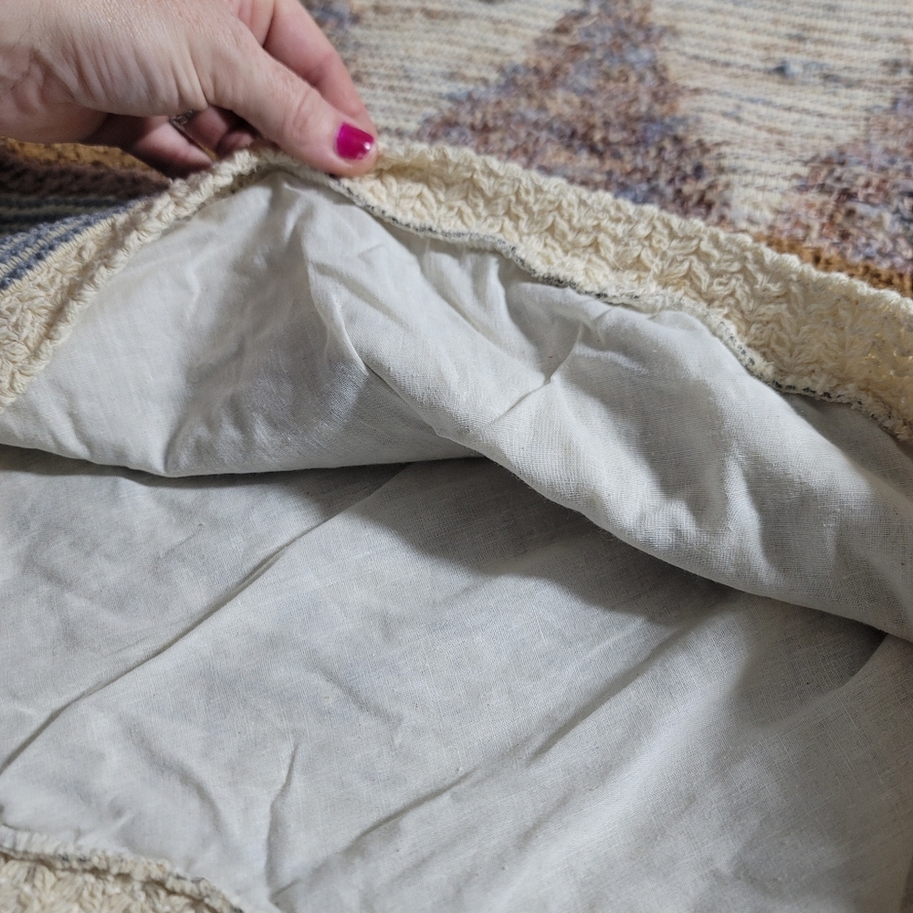 Vintage 80s Allen Wah Men's Sweater Size Large Tall Abstract Grandpacore - Picture 5 of 6